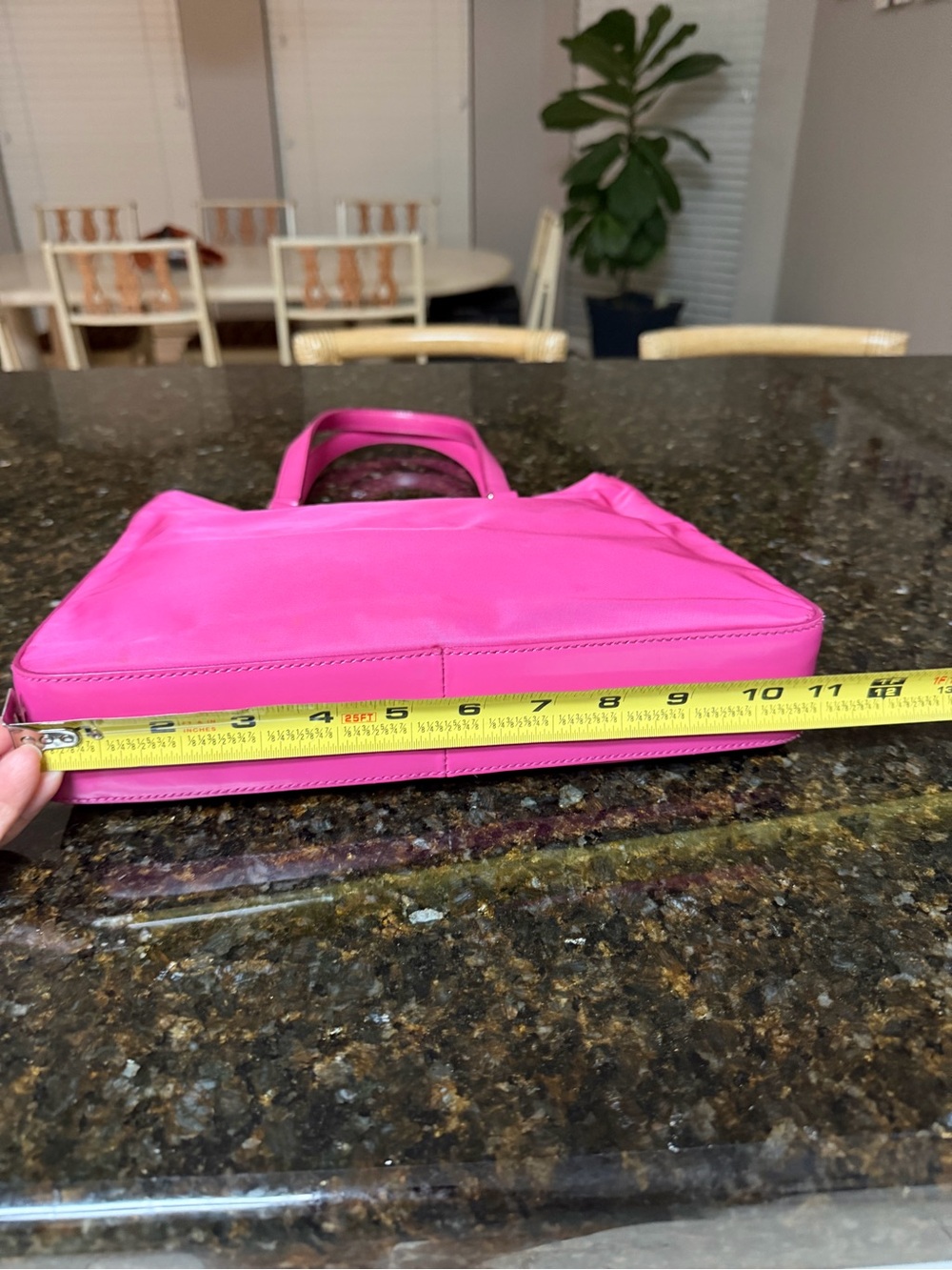 Prada Magenta Nylon Tote with Leather Handles - Picture 14 of 15